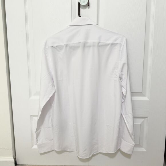 Men Nautica Button Down Long Sleeve Shirt Slim Fit in White Size Medium - Picture 2 of 8